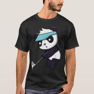 Camiseta Panda Jugando Golf Gracioso Animal Golfer Panda Be