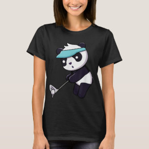 Camiseta Panda Jugando Golf Gracioso Animal Golfer Panda Be