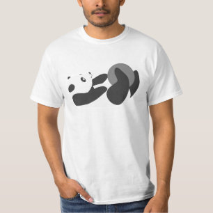 Camiseta Panda Jugando (Negro)