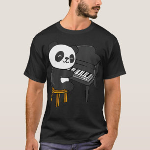 Camiseta Panda Jugando Piano 