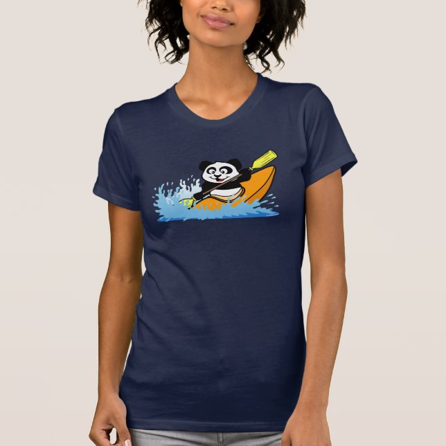 Camiseta Panda kayak (Anverso)