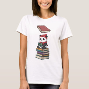 Camiseta Panda Lector Acogedor