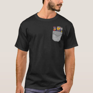 Camiseta Panda Leyendo Libro En Pocket