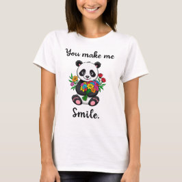Camiseta Panda Lindo Me Haces Sonreír