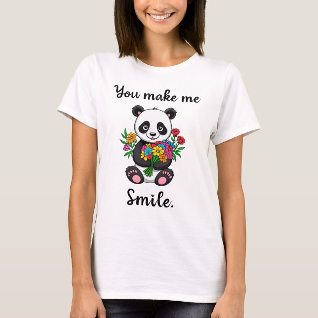 Camiseta Panda Lindo Me Haces Sonreír (Anverso)