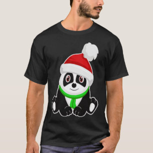 Camiseta panda lindo para animales para Navidades