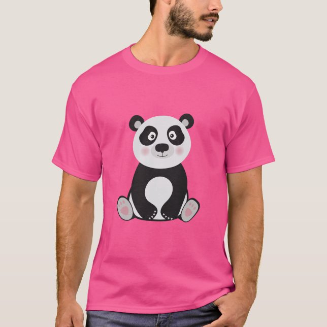 CAMISETA PANDA LOGO TSHIRT DISEÑO ÚNICO POR OM FASHION (Anverso)