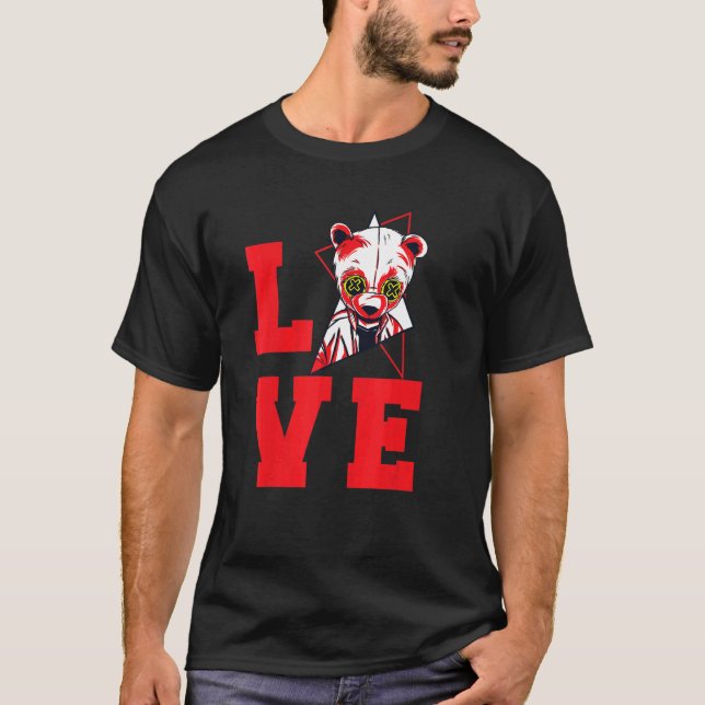 Camiseta Panda Love Cute Pandas Animal  Bamboo (Anverso)