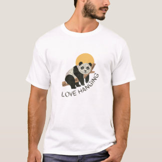 Camiseta Panda love hanging