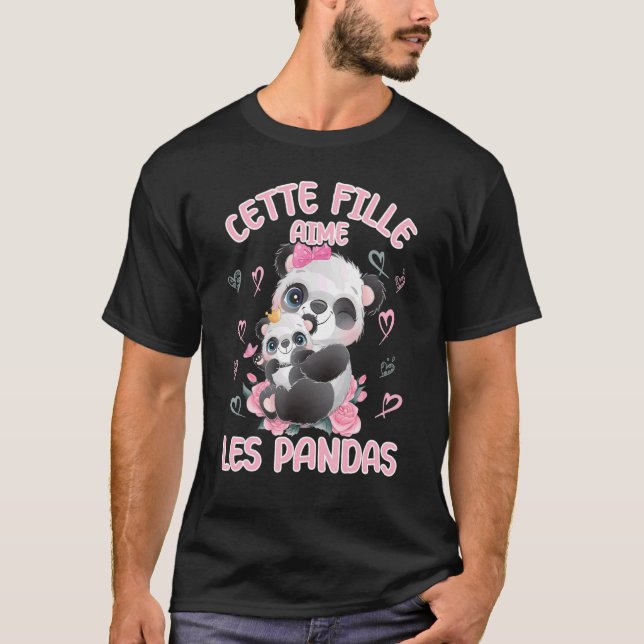Camiseta Panda Love Mom Panda Bear And Baby Youth (Anverso)