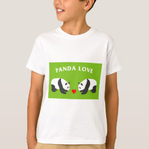 Camiseta Panda Love (Verde)