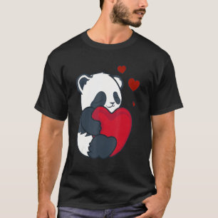Camiseta PANDA Lover Camisas Día de San Valentín Girlfriend