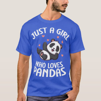 Camiseta Panda Lover Cute Kids Solo Un Chica Que Ama Pandas