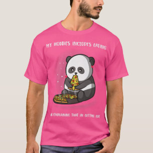 Camiseta Panda Lover Funny Pizza Comer Panda 
