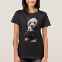 Panda Mamá y Bebé de Afecto Puro Mujer Orgánico Te