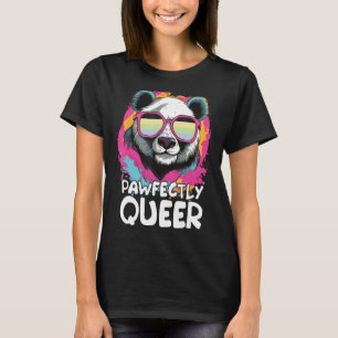 Camiseta Panda marcadamente Queer con gafas de sol