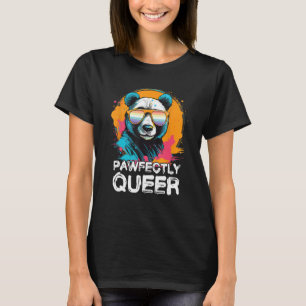 Camiseta Panda marcadamente Queer con gafas de sol Genderfa
