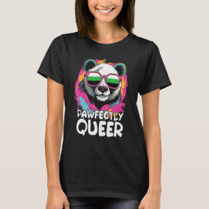 Camiseta Panda marcadamente Queer Con Gafas De Sol Neutrois