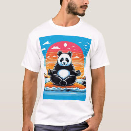 Camiseta Panda Meditation Unisex