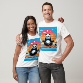 Camiseta Panda Meditation Unisex