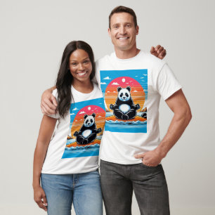 Camiseta Panda Meditation Unisex