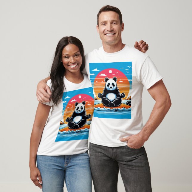 Camiseta Panda Meditation Unisex (Unisexo)