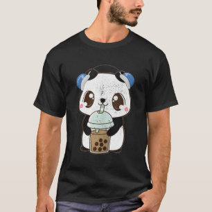 Camiseta Panda Milk Tea Kawaii Pandas Animal