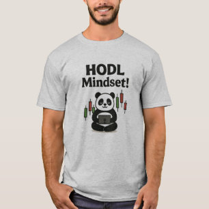 Camiseta Panda Mindset de HODL - Motivación para el comerci