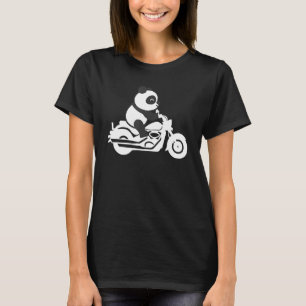 Camiseta Panda Motorcycle Biker Panda Bear Motorcycle Bicyc