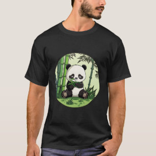 Camiseta Panda Munchies Kawaii Tomando El Bosque De Bambú C
