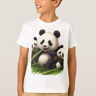 Camiseta Panda Munchies: ¡Una bonanza de bambú!