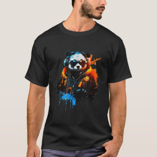 Camiseta Panda Music Dj Controller Gaming Panda
