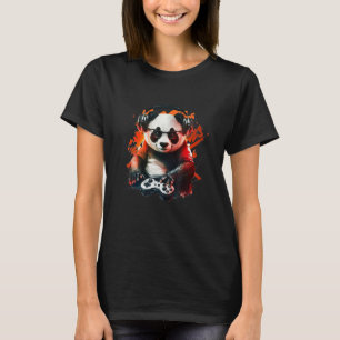 Camiseta Panda Music DJ Controller Gaming Panda 3