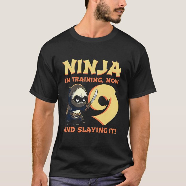 Camiseta Panda Ninja I'M 9 Nine Ninja 9Nd (Anverso)