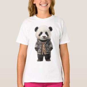 Camiseta Panda niños chaqueta estampada