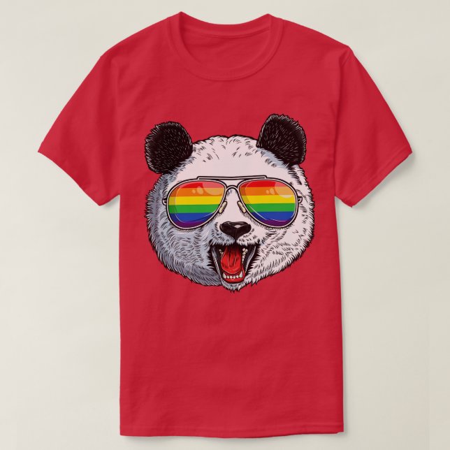 Camiseta Panda Orgullo gay LGBT para hombres Chicas de niño (Diseño del anverso)