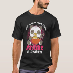 Camiseta Panda Otaku Regalo A Anime Sólo Un Chica Que Ama A