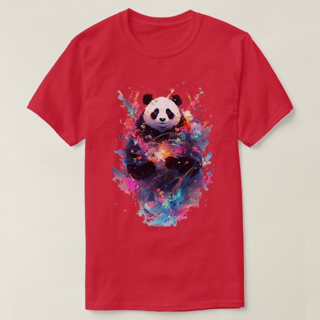 Camiseta Panda Paint (Diseño del anverso)