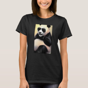 Camiseta Panda Panda Bear gafas de sol Vida salvaje Zoológi