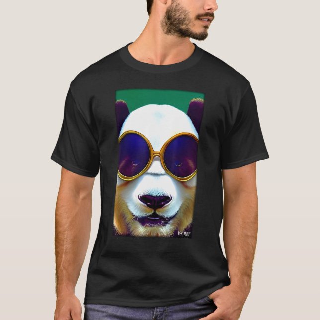 Camiseta Panda Panda Bear Sunglasses Wildlife Animals Zoo F (Anverso)