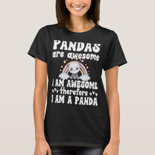 Camiseta Panda Para Hombres Mujeres Chicas Panda Bear 3