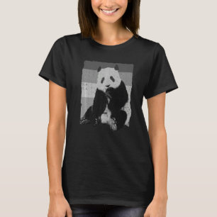 Camiseta Panda Para Hombres Mujeres Niños Retro Panda Bear
