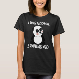 Camiseta Panda Para Hombres Mujeres Oso Cachorro Negro Blan