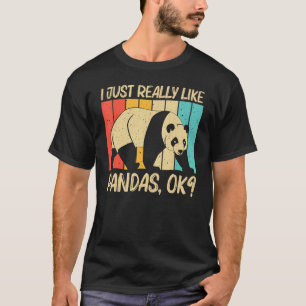 Camiseta Panda Para Hombres Mujeres Oso Panda Animal