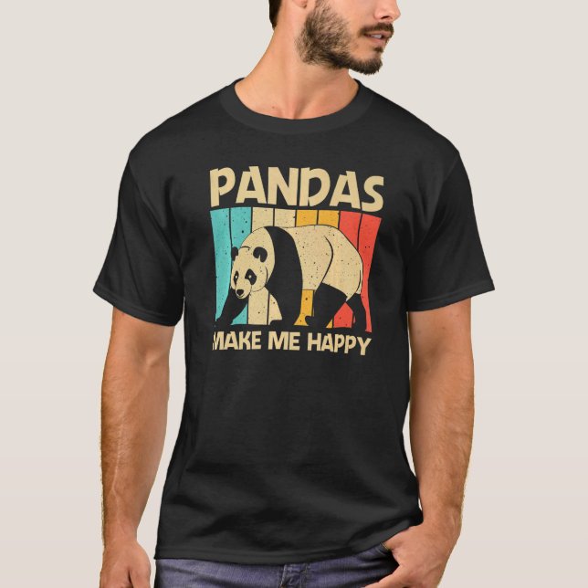 Camiseta Panda Para Hombres Mujeres Panda Bear Animal (Anverso)