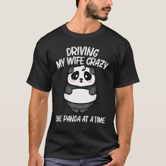 Camiseta Panda Para Hombres Papá Corte Panda (Anverso)