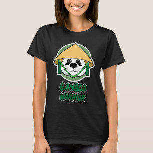 Camiseta Panda para hombres y mujeres guerrera del bambú