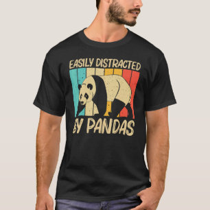 Camiseta Panda para hombres y mujeres Oso panda animal  