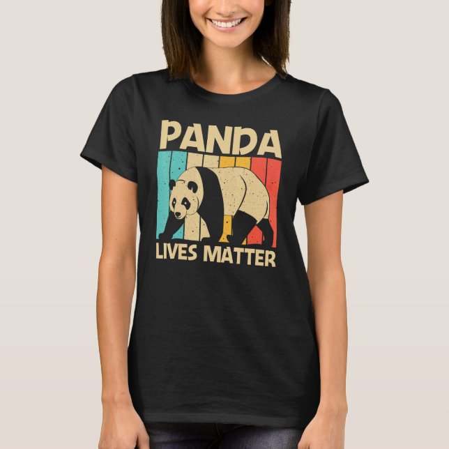 Camiseta Panda Para Hombres y Mujeres Oso Panda Animal (Anverso)
