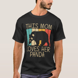 Camiseta Panda Para Mamá Madre Panda Oso Animal Zookeeper